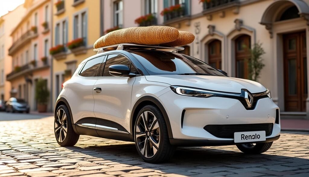 découvrez notre essai à long terme de la renault 5 e-tech iconic five, un véhicule emblématique alliant modernité et nostalgie. plongez dans les détails raffinés, comme le porte-baguette en osier, qui ajoute une touche chic à cette voiture électrique au design audacieux.