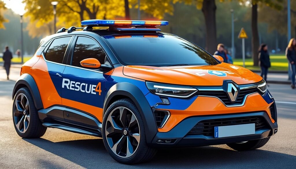 découvrez le concept innovant vision 4rescue de renault 4 : une boîte à outils high-tech sur roues, conçue pour intervenir rapidement en situations d'urgence. ce véhicule allie design rétro et technologies avancées, prêt à relever tous les défis !