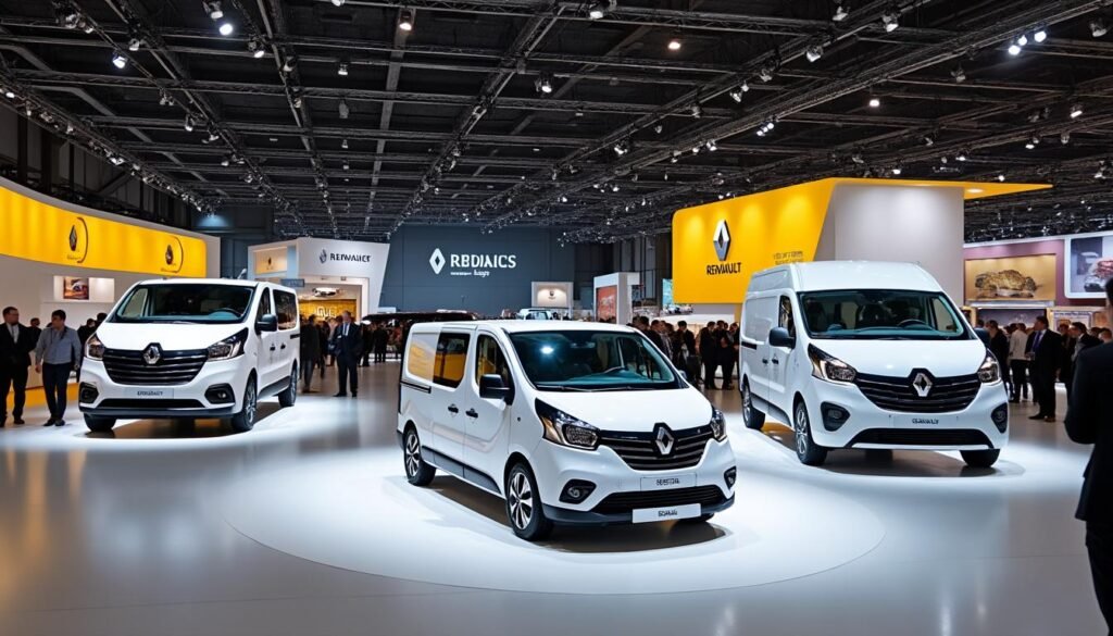 découvrez le nouveau renault trafic, ainsi que les mythiques goelette et estafette, qui font leur première apparition au salon du véhicule utilitaire. explorez les innovations et le design moderne qui redéfinissent le transport professionnel.
