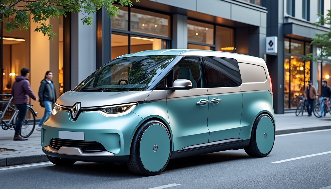 découvrez la nouvelle renault 4, réinventée en van électrique au design unique et moderne. alliant nostalgie et innovation, ce véhicule promet confort, écologie et style pour tous vos déplacements.