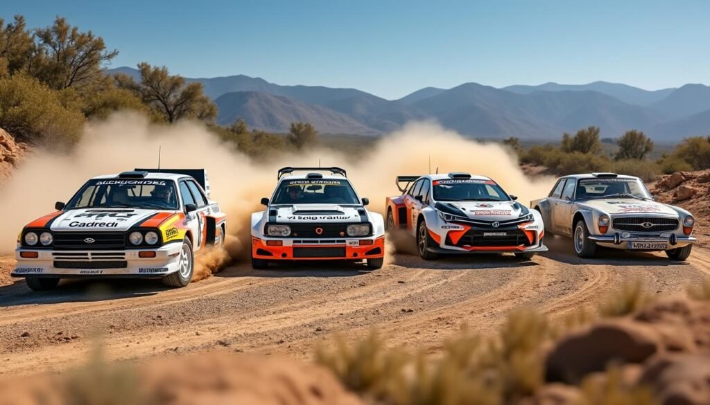 explorez les différentes catégories de véhicules en rallye et apprenez tout sur leurs spécificités, performances et réglementations.