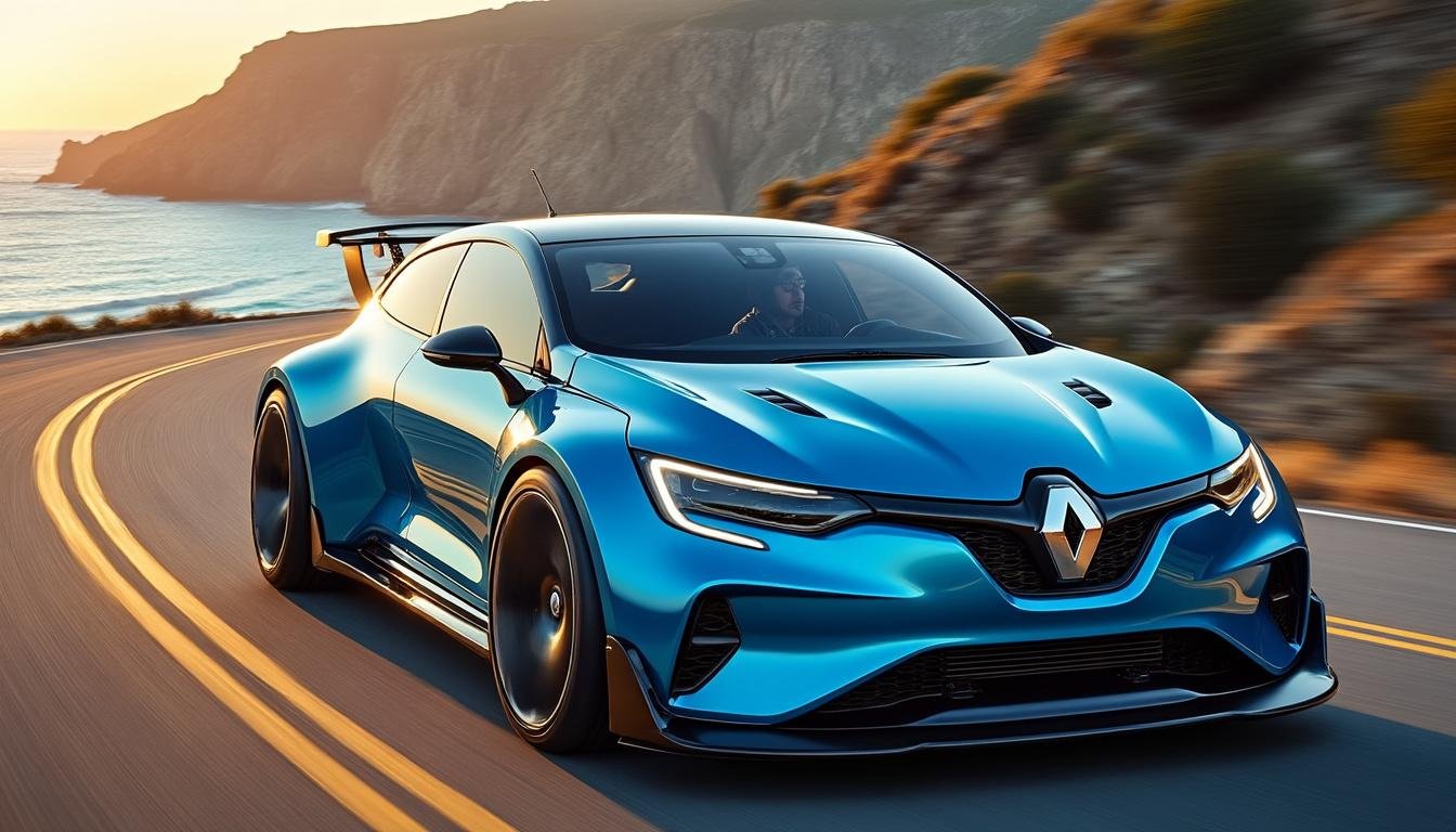 découvrez la nouvelle renault 5 bleu d’or, un hommage vibrant à l'emblématique clio williams alliant design rétro et performances modernes.