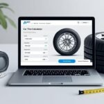 Outil de calcul de taille de pneu de voiture sur pifauto.com