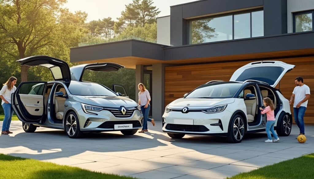 découvrez notre comparaison entre la renault megane et la kia ev4, deux hatchbacks électriques idéales pour toute la famille. analysez leurs performances, autonomie, confort et fonctionnalités pour choisir le modèle qui répond le mieux à vos besoins familiaux.