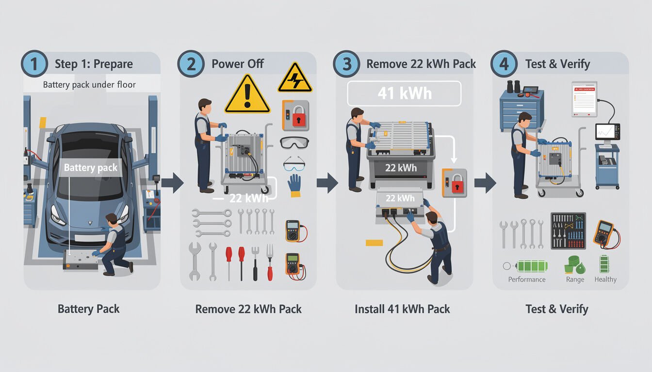 Découvrez comment remplacer facilement la batterie de votre voiture électrique grâce à notre guide étape par étape, simple et efficace.