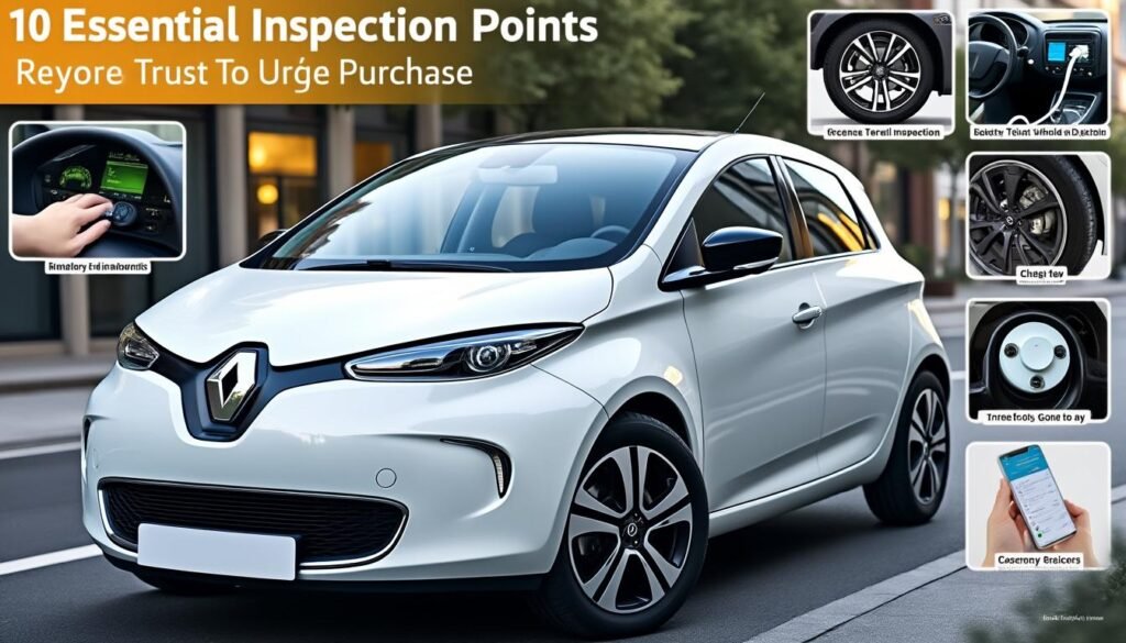 découvrez les 10 points indispensables à vérifier avant d'acheter une renault zoé d'occasion pour faire un achat sûr et éviter les mauvaises surprises.