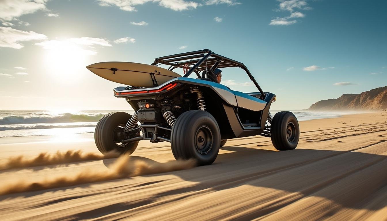 découvrez la renault 4 jp4x4, le buggy tout-terrain à double moteur conçu pour les surfeurs en quête d'aventure ultime. performance, robustesse et style pour conquérir tous les terrains.