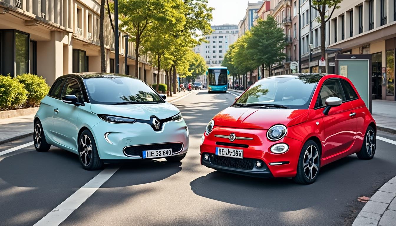 découvrez le duel entre la renault zoé et la fiat 500e : style, autonomie et performances comparés pour choisir la voiture électrique qui vous convient.